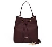 Lazarotti Bologna Women's Genuine Leather Handbag with Removable & Adjustable Shoulder Strap Bucket Bag 25 cm, burgundy, One Size