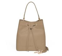 Lazarotti Bologna Women's Genuine Leather Handbag with Removable & Adjustable Shoulder Strap Bucket Bag 25 cm, sand, One Size