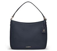 Lazarotti Bologna Women's Genuine Leather Shoulder Bag with Removable and Adjustable Shoulder Strap 27 cm, navy, One Size
