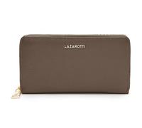 Lazarotti Bologna Women's Large Leather Purse Large Zip Compartment, 16 Card Slots, Coin Pocket, RFID Protection, 19 x 4 x 10 cm, taupe, standard size, Classic