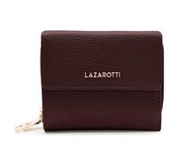 Lazarotti Bologna Women's Medium Leather Purse with Press Stud Fastening, Zip Compartment, 9 Card Slots, RFID Protection, 12 x 10 x 4 cm, burgundy, standard size, Classic
