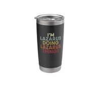 Lazarus Name Lazarus Personalized Name First Given Stainless Steel Insulated Tumbler