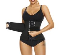 LAZAWG Waist Cincher for Women Waist Trimmer Shaper Workout Girdle Tummy Control Hourglass Waist Trainer Black