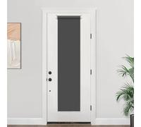 LazBlinds 100% Blackout Cordless Roll Up Blinds, Thermal Insulated Light Blocking Shades for Front Door & Patio Sidelight, 14'' W x 70'' L, Black, 1Pcs