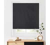 LazBlinds 100% Blackout Roller Shades, No Tools No Drill Cordless Blinds for Windows, Thermal Insulated UV Protection Privacy Window Shades for Bedroom (36''W x 72''H, Black)