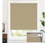 LazBlinds Blackout Cordless Cellular Shades No Tools No Drill Cellular Blinds for Window Size 20'' W x 48'' H, Taupe
