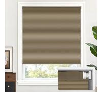 LazBlinds Blackout Cordless Cellular Shades No Tools No Drill Cellular Blinds for Window Size 26'' W x 48'' H, Taupe
