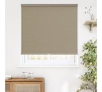 LazBlinds Blackout Cordless Cellular Shades, Privacy Light Blocking Honeycomb Shade Pleated Blinds for Window Size 28'' W x 64'' H, Taupe