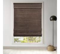 LazBlinds Cordless Bamboo Roman Shades, Privacy Blinds for Interior Windows, Room Darkening Roll Up Bamboo Blinds for Home & Patio, 36" W x 64" H, BDP-Espresso