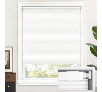 LazBlinds Cordless Cellular Pleated Windows, Light Filtering Honeycomb Blinds, No Drilling, 50.8 x 183 cm (W x H), White