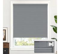 LazBlinds Cordless Cellular Shades No Tools No Drill Blackout Cellular Blinds for Window Size 23'' W x 48'' H, Dark Grey