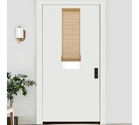 LazBlinds No Drill Bamboo Roller Shades, Brown206, 12" W x 40" H | No Tools Cordless Bamboo Blinds, Light Filtering Roll Up Blinds for Windows, French Door, Porch or Patio Privacy Screen