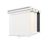 LazBlinds No Drill Cordless Roller Shades, Sheer, 34x72, White | Light Filtering Window Sheer Shades Transparent UV Protection Roll Up Blinds for Windows