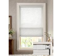 LazBlinds No Drill Light Filtering Cellular Shades, 20" W x 64" H, White | No Tools Cordless Honeycomb Blinds Thermal Insulated, Noise Reducing Window Blinds for Home, Easy Install