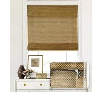 LazBlinds No Tools No Drill Cordless Bamboo Roman Shades, Light Filtering Window Treatment, Roll Up Bamboo Blinds for Window 20'' W x 64'' H, Acorn