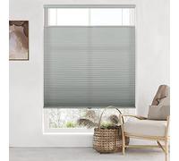 LazBlinds Top Down Bottom Up Cordless Cellular Shades, 34" W x 64" H, Grey