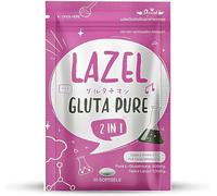 Lazel Gluta Pure 2-in-1 Glutathione Supplement Rapid Skin Nourishment Whitening Acne Remover Anti Aging Radiant Skin 60 Capsules