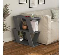 Lazena' Modern Side Coffee Table with 3 Tiers H 55.4cm Decortie Dark Grey 1 Pack