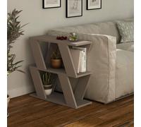 Decortie End Table Modern 21.2X60X55.4Cm Particleboard Mocha Grey, Grey