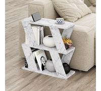 Lazena' Modern Side Coffee Table with 3 Tiers H 55.4cm Decortie Silver 1 Pack