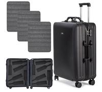Lazenne Elite Wine Suitcase - Lightweight & Elegant 12-Bottle Carrier for Air Travel, Simple-to-Use, TSA-Approved Lock, Durable Design, Ideal for Wine Enthusiasts - Sleek Black