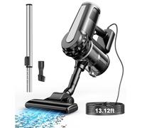 Lazenry 2-in-1 Corded Vacuum Cleaner,Powerful 600W Lightweigh Vacuum Cleaner,HEPA filtration, 4M Cord, 0.5L Dustbin Self-Standing Vacuum, Handheld Stick Vacuum for Hardwood,Pet Hair, Carpet