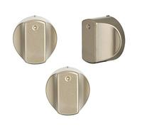 LAZER ELECTRICS Hot-Ari ix Control Knob for Hotpoint, Ariston, Whirlpool Hob Oven Cooker (Updated Design Pack of 3, Gold/Metalic)