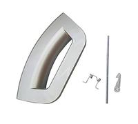 LAZER ELECTRICS Plastic Door Handle Lever Kit for Hotpoint Metalic Futura Washing Machine/Washer Dryers (Silver, Alt to C00287391)