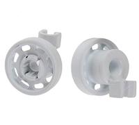 Lazer Electrics Premium Quality Upper Basket Wheel For Hotpoint, Indesit, Whirlpool Dishwashers - 2 Pack