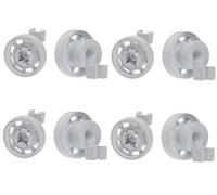 Lazer Electrics Premium Quality Upper Basket Wheel For Hotpoint, Indesit, Whirlpool Dishwashers - 8 Pack
