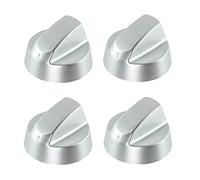 LAZER ELECTRICS Silver Grey Control Knobs/Dials for Fagor Oven Cooker & Hob (Pack of 4)