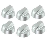 LAZER ELECTRICS Silver Grey Control Knobs/Dials for Fagor Oven Cooker & Hob (Pack of 6)
