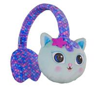 Gabby's Dollhouse Bluetooth Headphones With 10 Metre Range, Volume Control, Soft Plush Ear Cushions With Adjustable Character Headband, Play/Pause/Volume/Skip Buttons And 200 Hours Standby.