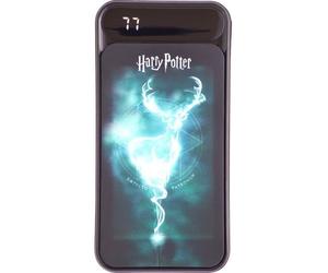 LAZERBUILT Harry Potter 10,000 mAh Light-Up Patronus Portable Power Bank - Black