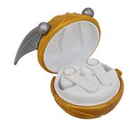 Harry Potter Golden Snitch True Wireless Stereo Earphones With Built-In Microphone To Make Calls. Golden Snitch Charging Case. Bluetooth V5.0. USB-C. Volume And Track Control For Music Playback.