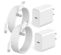 Lazerbuilt iPhone 17 16 15 Charger 10FT Fast Charging, 2 Pack PD 20W USB C Charger Fast Charging with 10FT Long USB C to C Charging Cord for iPhone 17/17 Pro/17 Pro Max/Air/16/16 Pro Max/15/15 Pro Max