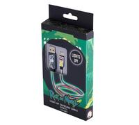 Lazerbuilt Rick & Morty Light-Up MFI Charging Cable - White Lazerbuilt White