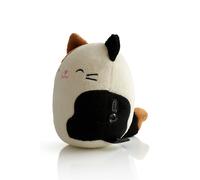 Squishmallows Cam The Cat Plush Portable Speaker. 10 Meter Bluetooth Range, Volume Control, Rich Stereo Speaker Sound, Quick And Easy Automatic Device Pairing. Play, Pause And Skip Buttons.