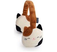 Squishmallows Cam The Cat Plush Bluetooth Headphones With Built-in Microphone To Make And Receive Calls. 10 Meter Bluetooth Range, Volume Control, Soft Plush Ear Cushions With Adjustable Headband.