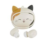 Lazerbuilt Squishmallows Cam The Cat Wireless Earbuds With Face Changing Case Lazerbuilt Multicolor