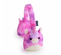 Squishmallows Lola The Unicorn Plush Bluetooth Headphones With Built-in Microphone To Make And Receive Calls. 10 Meter Bluetooth Range, Volume Control, Soft Plush Ear Cushions And Adjustable Headband