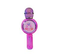 Squishmallows Lola The Unicorn Karaoke Microphone for Kids and Adults. Great Fun. with Colourful Flashing LED Lights, Built-in Bluetooth Speaker, MicroSD Playback and 10 Metres Range.