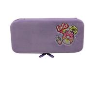 Squishmallows Lola The Unicorn Plush Carrying Case with Built-in Screen Protector, Accessory Storage Compartment and A Stand. Compatible with Nintendo Switch 1, 2, Lite and OLED.