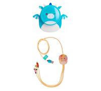 Lazerbuilt Squishmallows Tatiana The Dragon Phone Grip & Leonard The Lion Charging Cable Lazerbuilt Multicolor