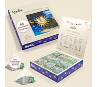 Lazika Herbal Tea Variety Pack with Lovely Presentation Box, 54 Counts, Holistic Wellbeing Tea Assortment Gift Set, Premium Collection with Pyramid Infuser Bag, Handcrafted