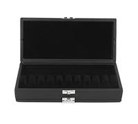 Lazimin Bassoon Reed Case, Black PU Leather, 20 Reeds, Wooden, Traditional Style