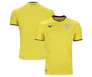 Lazio Football Shirt Away 2024-25 Mizuno Yellow Kids Serie A Official Licensed