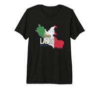 Lazio Italy Retro Region Map Vintage Colosseum Souvenir Premium T-Shirt