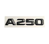 LAZIRO ABS Black 3d Letters For Car Rear Trunk Badge Sticker Emblem Logo Fit For Mercedes Benz A45 A160 A180 A200 A260 W176 W177 Accessories (Color : Glossy Black, Size : A250)