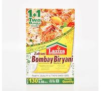 Laziza Bombay Biryani Masala, Zafrani with Garlic and Ginger, Recipe Seasoning Mix, 130g Double Pack, Serves 14-16